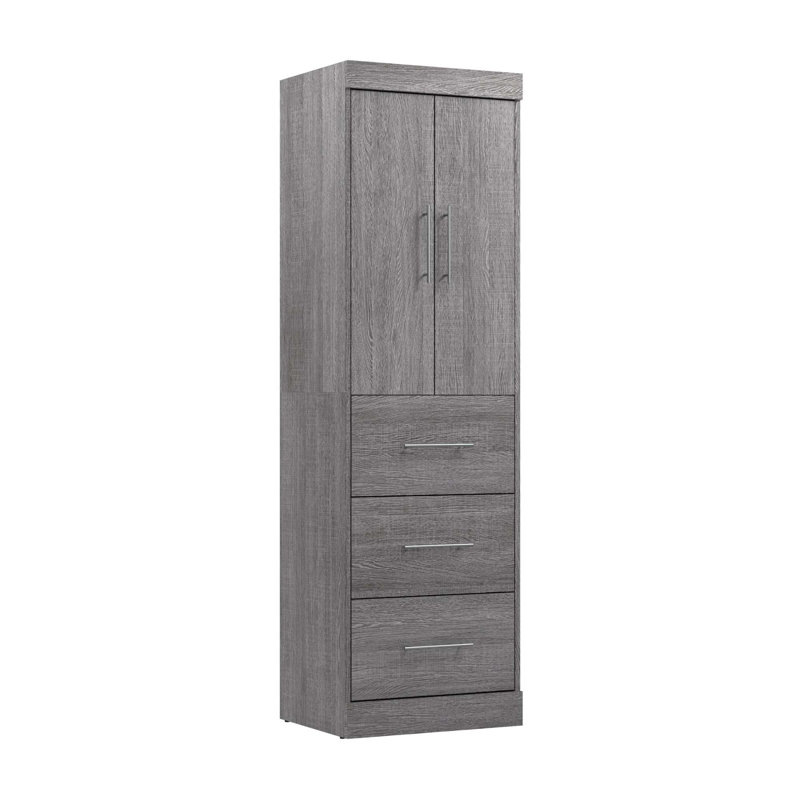 Tymiesha 25'' Closet System, Bark Gray