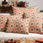 Mandala Motif Linen Print Cushion in Rust-133035150-133035153
