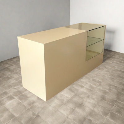 Vitrine simple pour îlot central