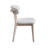  2Pcs Upholstered Wood Dining Chair, White Wash Color-1882261975