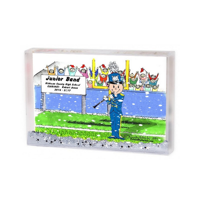 Cadeau de cadre de boule à neige personnalisé, H 2,5 po x l 3,75 po x P 1 po, Oui