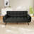 Futon Sofa Convertible Modern Linen Futon Couch, Comfy Sleeper Sofa-1143829599