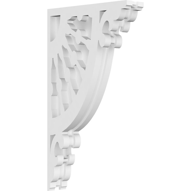 Corbeau en PVC de qualité architecturale, H 14 po x l 8 po x P 1,875 po