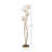 70" 4-Light Metal Floor Lamp, Painted Antique Gold