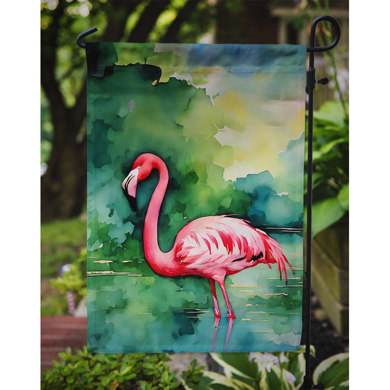 Drapeau de jardin double en polyester H 15,5 po x l 11,25 po