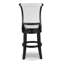 Tabourets de pub pivotants modernes, chaises de hauteur comptoir 2 pièces avec repose-pieds et chaises de cuisine rembourrées, revêtement en tissu