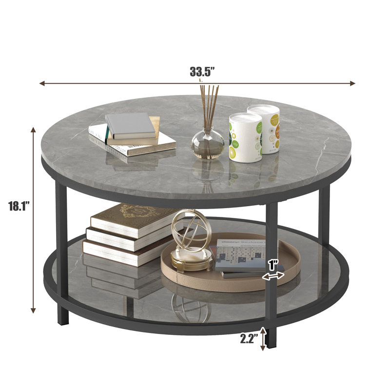 Table basse, Gris, Noir