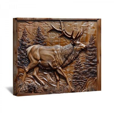 «Wapiti» sur toile