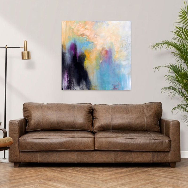 Big Splash, art abstrait contemporain, H 36 po x l 36 po