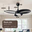 Ventilateur de plafond à DEL de 42 po avec lumière et télécommande inclus