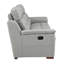 Fauteuil inclinable moderne en cuir avec support lombaire et système à 8 ressorts sinueux - 43,08 po Largeur gris