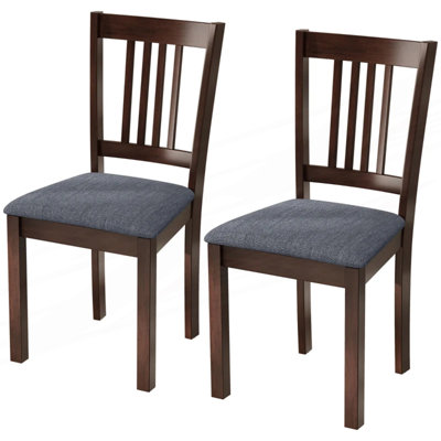 Set of 2 Stylish Dining Chairs, Soft Upholstered Dining Chairs