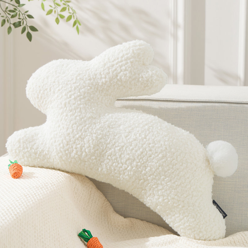 Coussin en polyester Pâques 2024, Blanc cassé