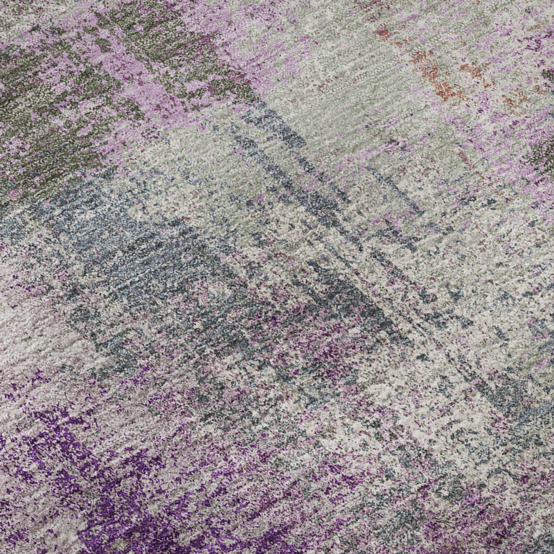 Premium Machine Washable Kumbhar AMF1354 Modern Rug, Rectangle 9' x 12'