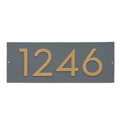 Floating 1-Line Wall Address Plaque