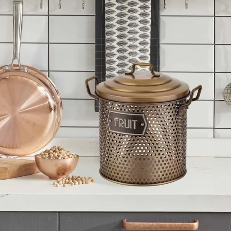 Nicky Food Storage Container, Gold