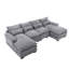 Luxueux canapé surdimensionné à quatre places en forme de U avec des matériaux de haute qualité-293131399
