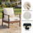 5-person Outdoor Metal & Rattan Conversation Set With Cushions