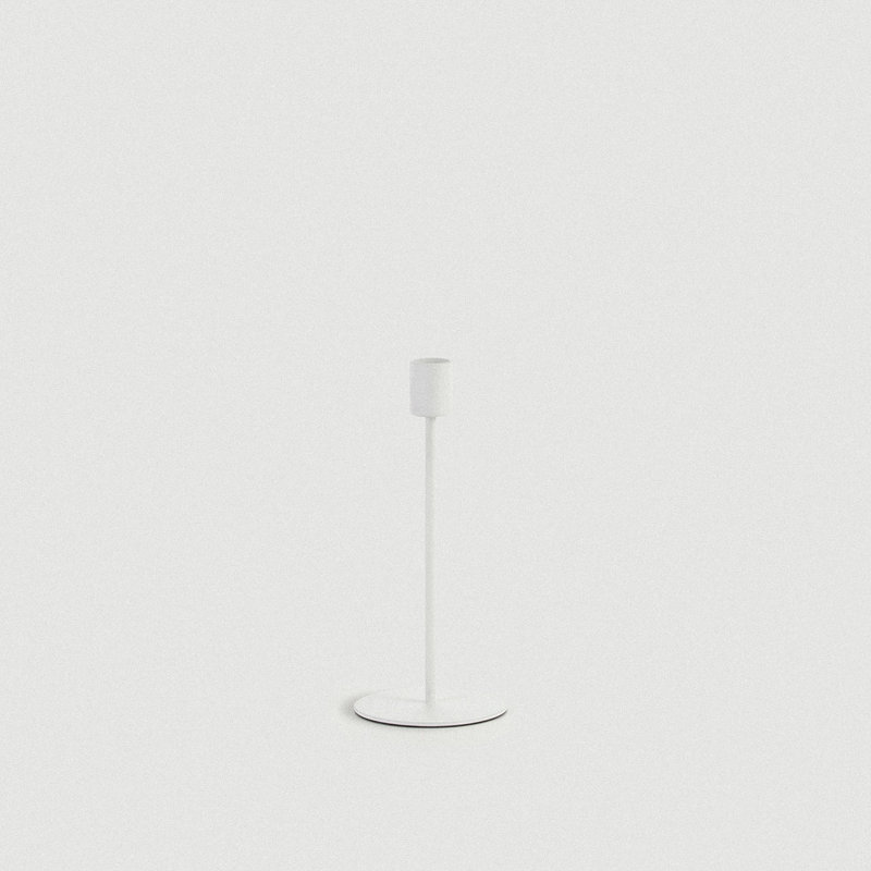 Porte-bougie Doric blanc - moyen, Medium