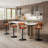 Brown Poplar Swivel Bar Stool with Footrest and Open Backrest