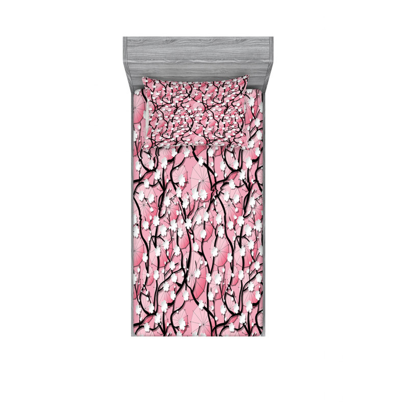 Ensemble de draps floral, Taie d'oreiller pour lit simple