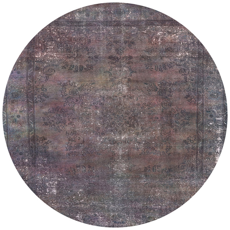 Tapis oriental gris Ronneshia, Rond 5 pi