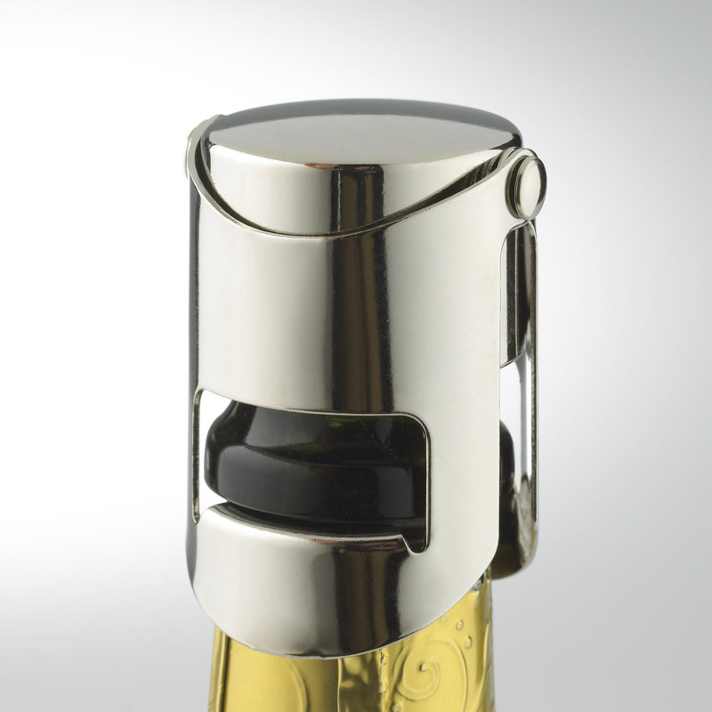 Chrome-Plated Champagne Preservation Bottle Stopper