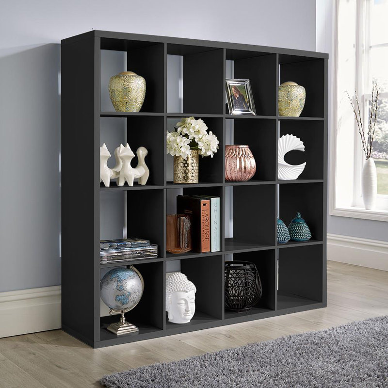 Parunag Cube Plus 16 Storage Shelving Unit, Black