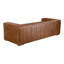 Castle 95" Genuine Leather Square Arm Chesterfield Sofa-320632575