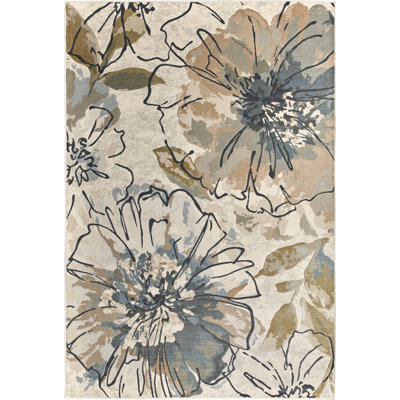 Derrich Abstract Flat Weave Area Rug