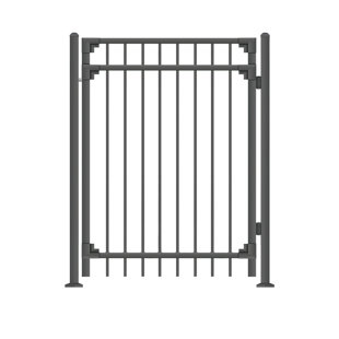 Barrière en métal 5 pi H 5 pi x l 5 pi