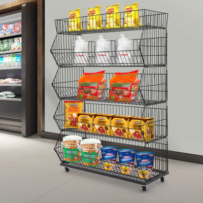 Quenterrel 35.4 " W Iron Shelving Unit