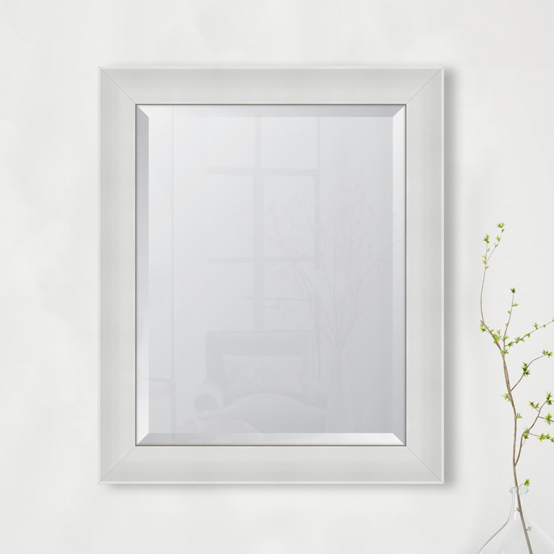 Mylene Wall Mirror, 34.5" H x 28.5" W, Black