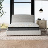 King Size 14" Memory Foam Mattress With Copper Gel Cool Feature, Edge Support And Air Ridge Cooling For A Heavenly Sleep