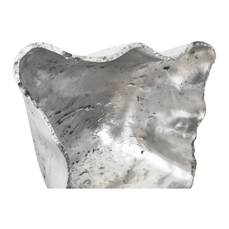 Cast Onyx Wall Bowl, Silver, LG