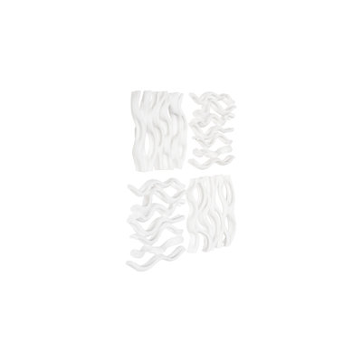 Vine Wall Tile, Matte White