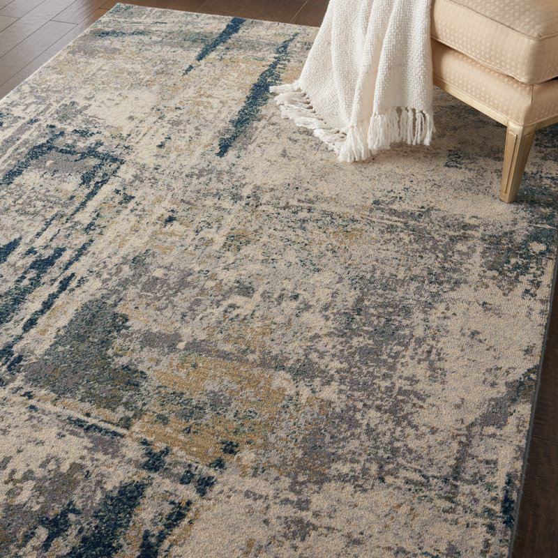 Toomey Abstract Indoor Rug, Rectangle 8'6" x 11'6"