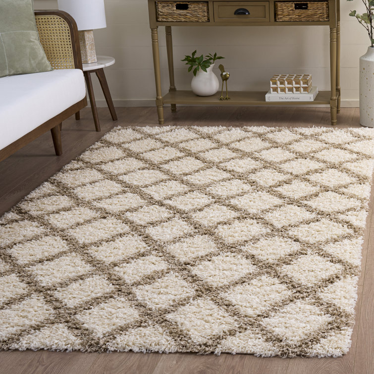 Lapidge Geometric Ivory Area Rug