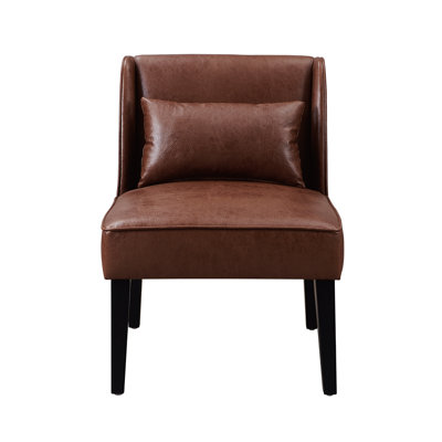 Evangeleen Faux Leather Accent Chair