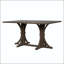 Table de salle à manger rustique 60 "avec base à tréteaux 60"