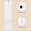 Armoire de rangement 67 po avec 2 portes et 2 tiroirs, blanc