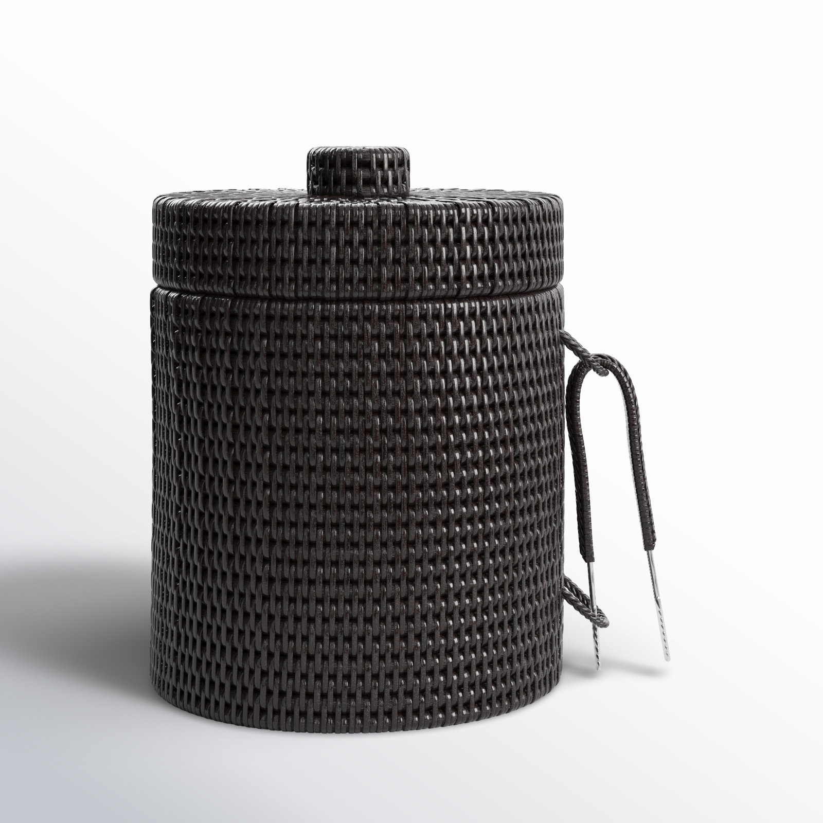 Wynwood Ice Bucket, 9" H x 9" W x 9" D, Tudor Black