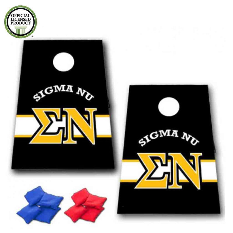 VictoryStore.com Solid Wood Cornhole Set, Sigma Nu