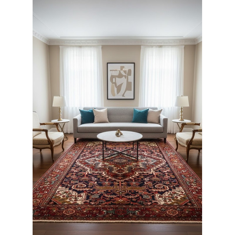 Tapis oriental Indo-Heriz Vintage