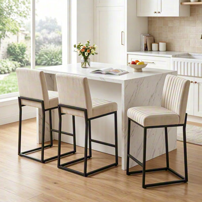 Ensemble de 3 tabourets de bar à hauteur de comptoir Modern