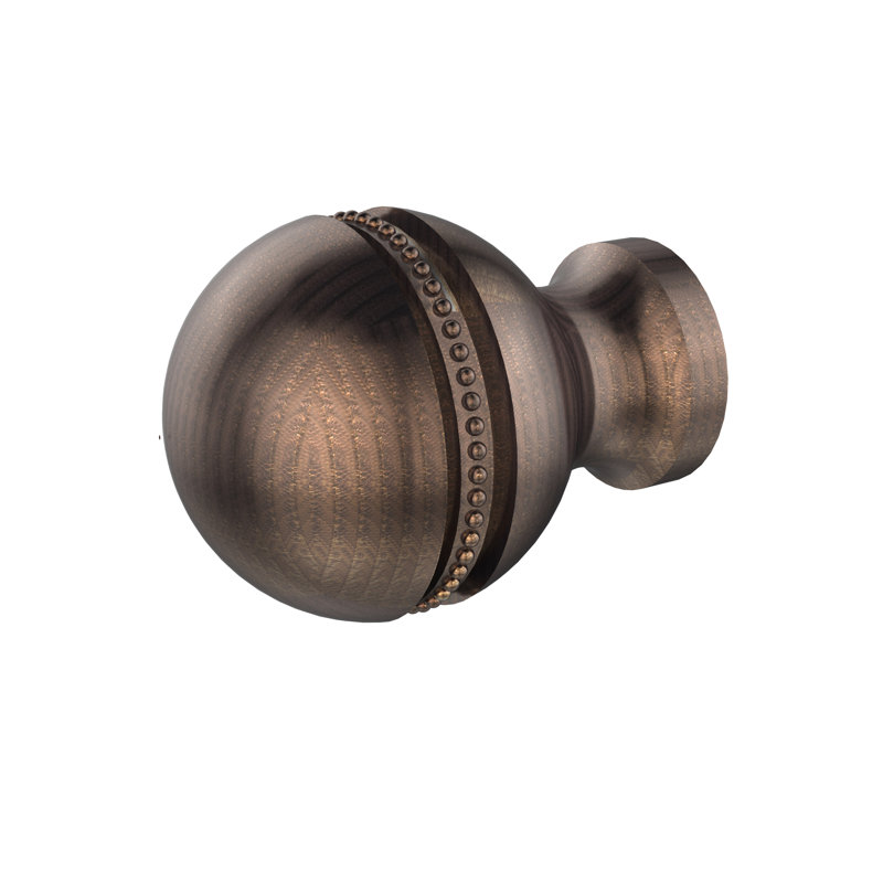 Gober 1" Diameter Round Knob, Venetian Bronze