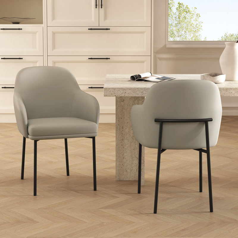 Fauteuil de salle à manger Loft, Gris Pierre