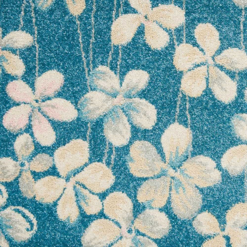 Zaizi Floral Indoor Rug, Rectangle 6' x 9'