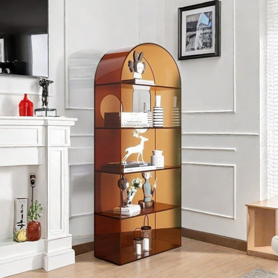 Modern Acrylic Arch Bookshelf for Stylish Storage