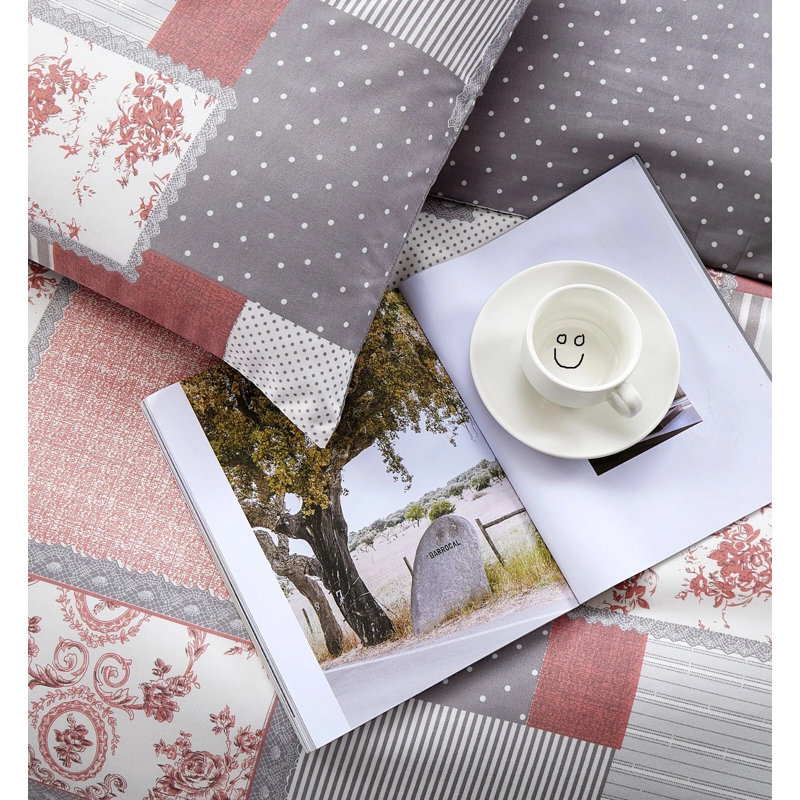 Cotton Duvet Cover Set, Super King Duvet Cover  + 2 Standard Pillowcases